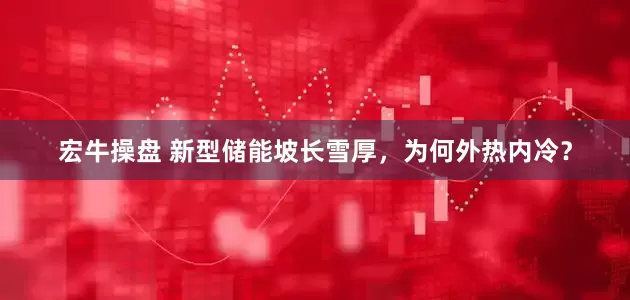 宏牛操盘 新型储能坡长雪厚，为何外热内冷？