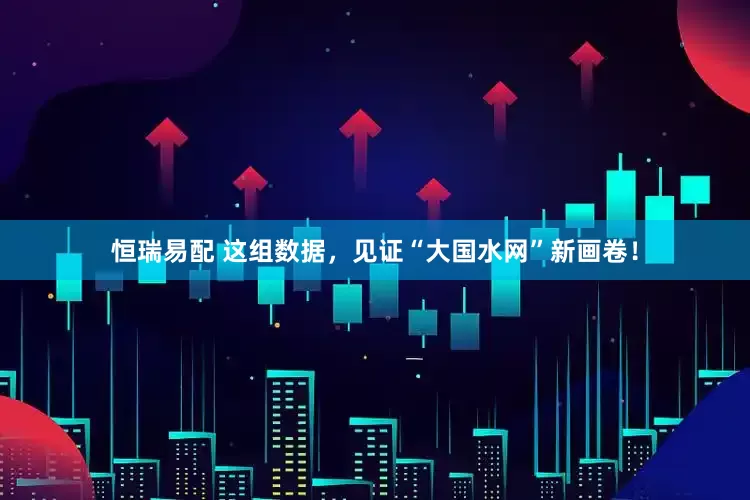 恒瑞易配 这组数据，见证“大国水网”新画卷！
